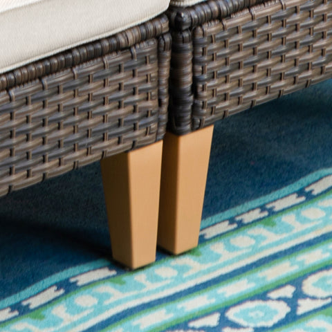 PHI VILLA 8-Piece Luxury Rattan Outdoor Sofa Sectional