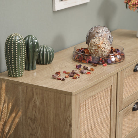 Natural Rattan Storage Cabinet and Chest of Drawers-MFSTUDIO