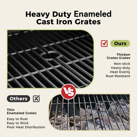 Captiva Designs Outdoor Propane Grill & Charcoal Grill Combo