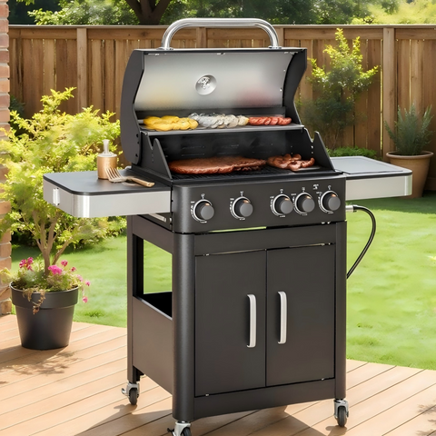 Barbecue 4 burner hot sale