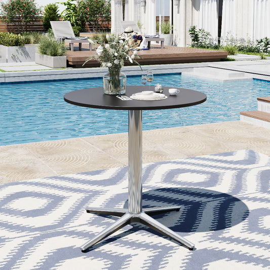 PHI VILLA 30" Outdoor Bistro Pedestal Round Table