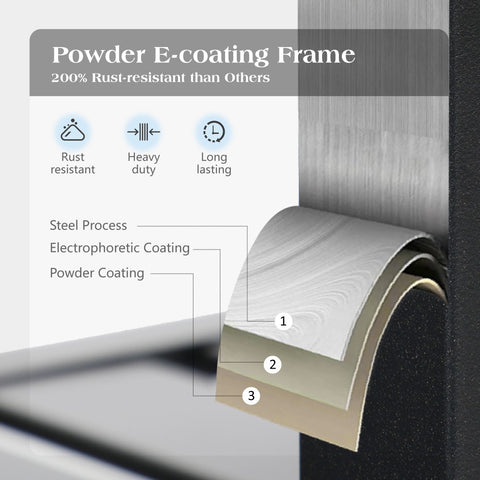 PHI VILLA Outdoor Patio Metal Dining Chairs for Garden, Backyard