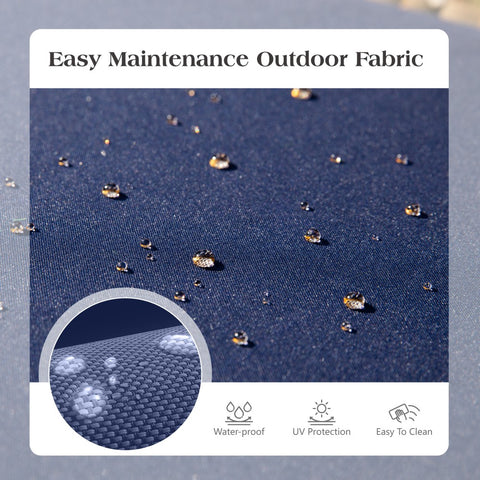 PHI VILLA 4-Piece Contemporary Rattan-wood Patio Conversation Set