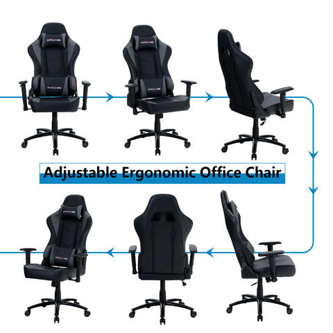 ALPHA HOME Ergonomic Gaming Office Computer Chair with Massage Lumbar Support