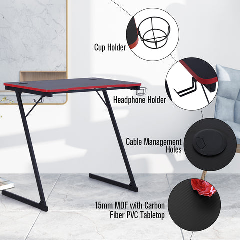 Sophia & William Home Office Computer Gaming Desk Studying Table with Removable Desktop Sticker