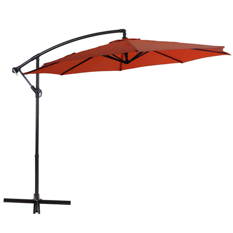 Sophia & William 10ft Crank Hanging Offset Outdoor Patio Umbrella