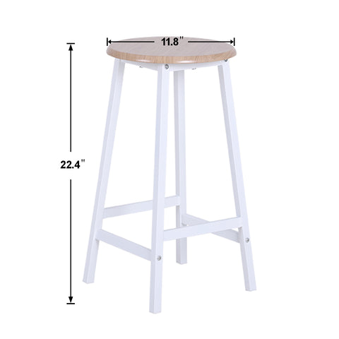 PHI VILLA 3-Piece Counter Height Table Set with 1 Table, 2 Matching Stools