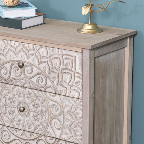 French Country 3 Drawers Accent Chest-MFSTUDIO