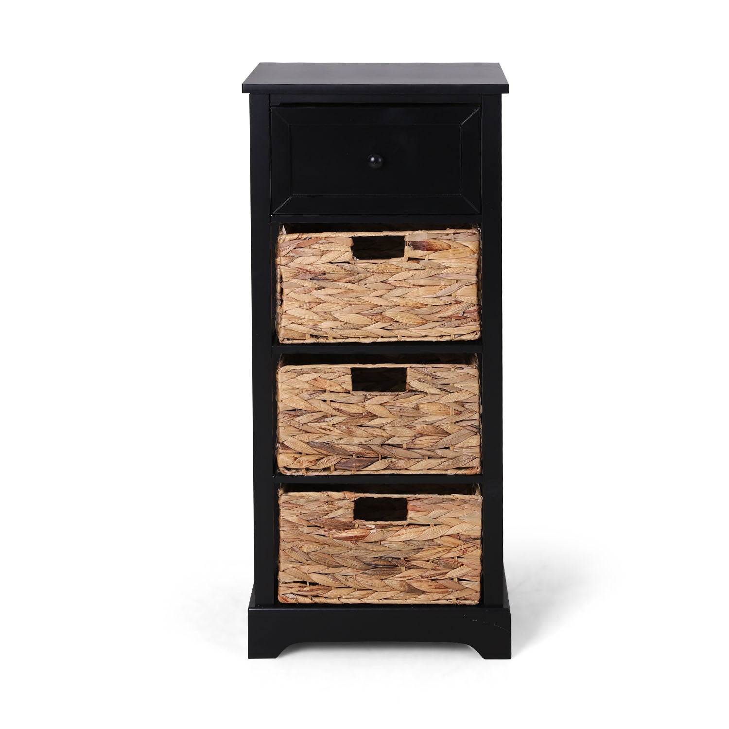 Decorative Storage Cabinet with Removable Woven Baskets -MFSTUDIO