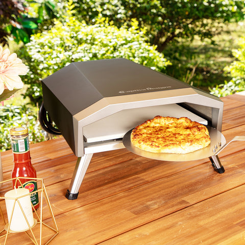 Captiva Designs 60s Quick Roast Portable Propane Gas Outdoor Patio Pizza Oven