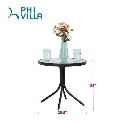 PHI VILLA 3 Piece Swivel Chairs Set