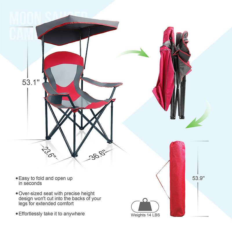 ALPHA CAMP Folding Most Comfortable Camping Chair