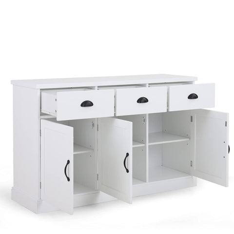  3 Drawer Storage Cabinet, 3 Doors Side Table with