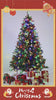 PHI VILLA 9ft PE+PVC Material Artificial Christmas Tree with Metal Stand, for Indoor Outdoor Holiday