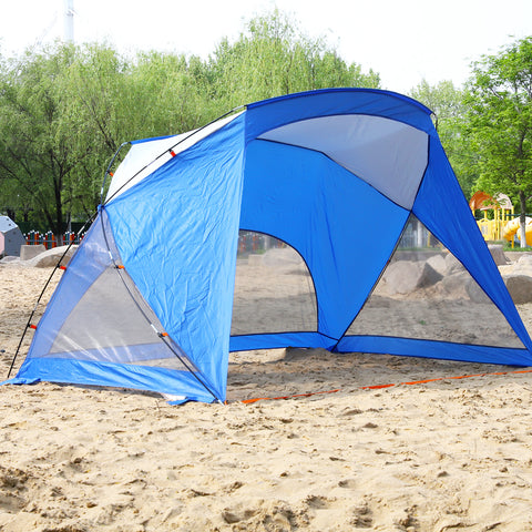 ALPHA CAMP 9 x 6 FT Portable Beach Tent for 3-4 Person